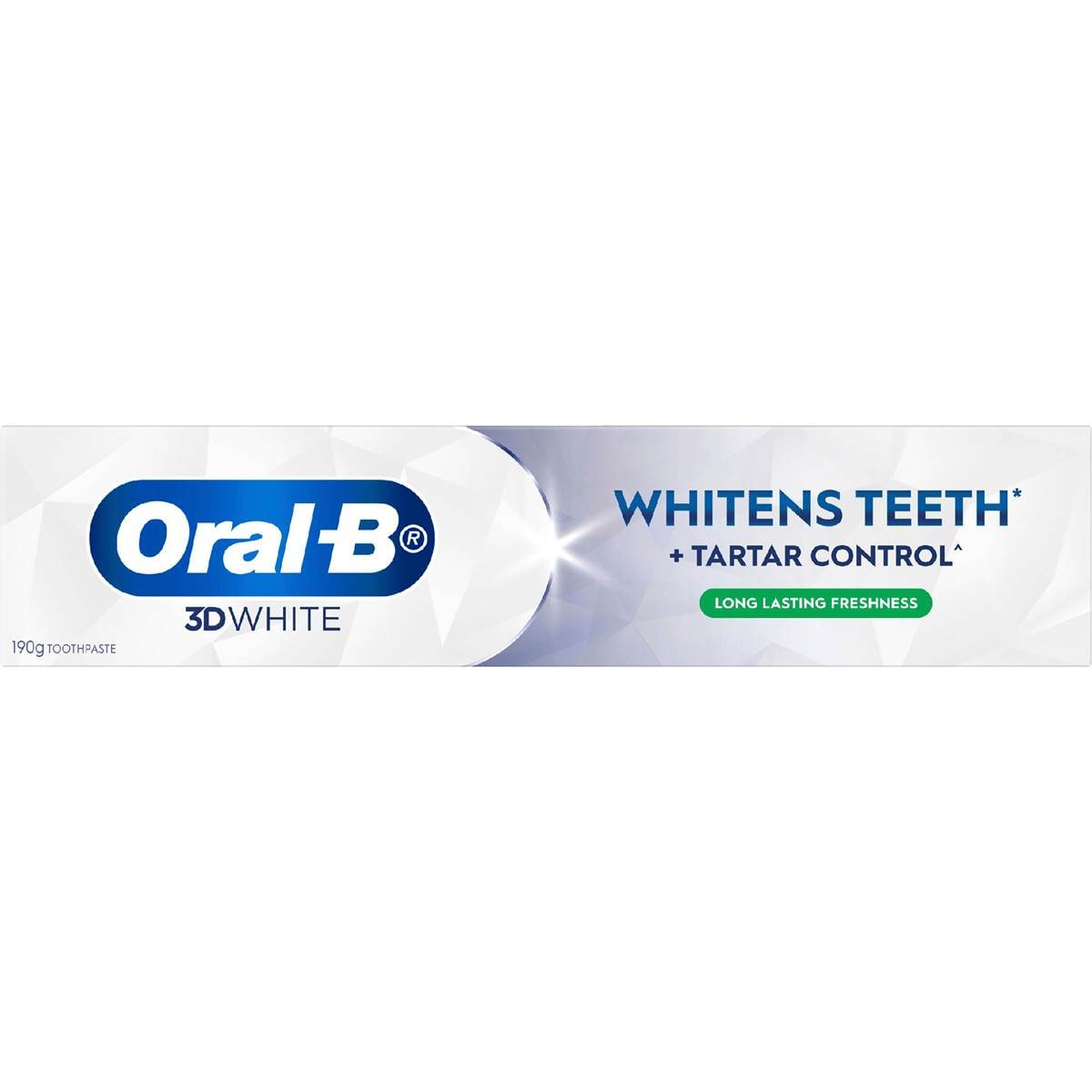 Oral-B 3D White Long Lasting Fresh Whitening Toothpaste 190g