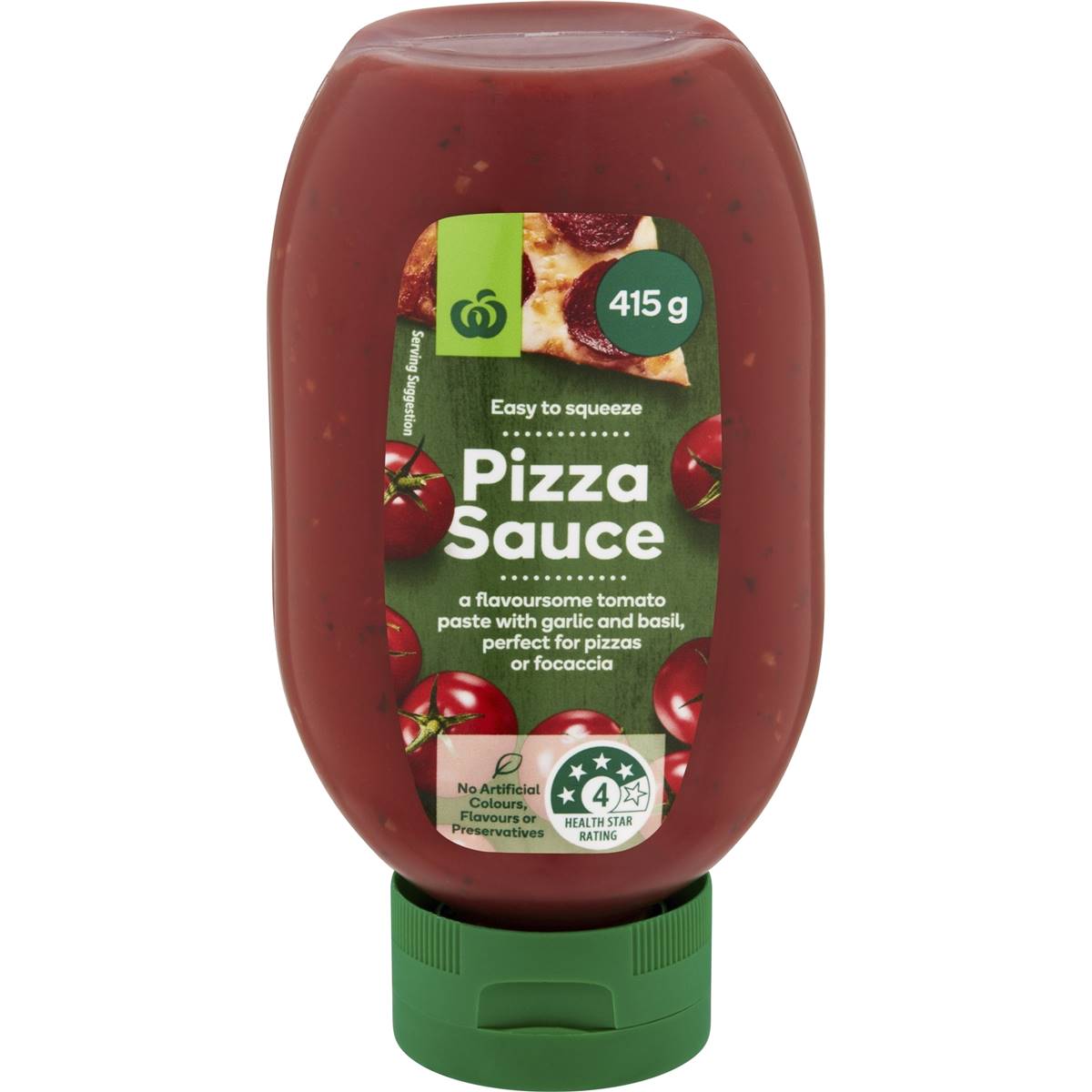 Calories in Woolworths Pizza Sauce Squeeze Bottle