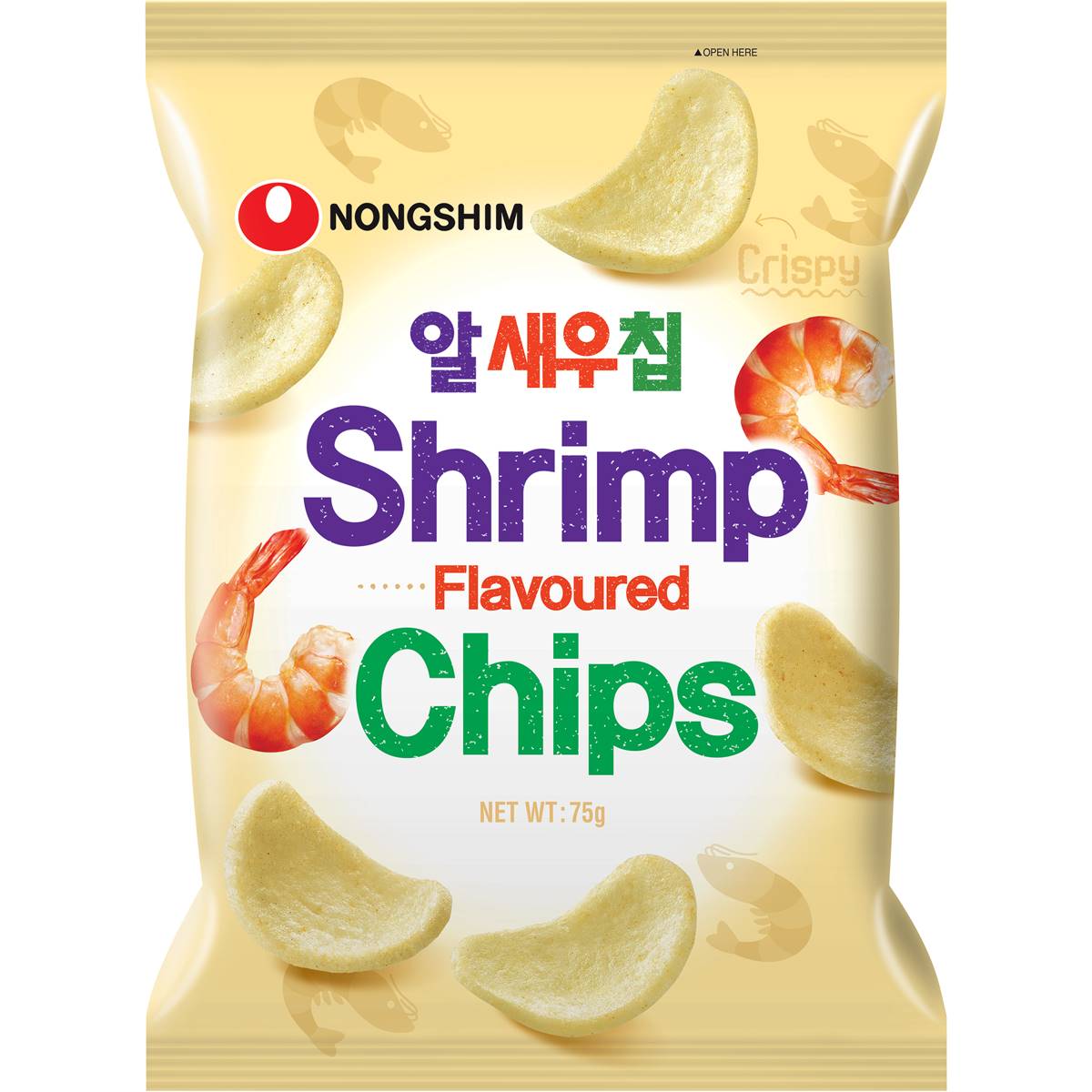 519 calories in Nong Shim Shrimp Meat Chip Shrimp Meat Chips (100g