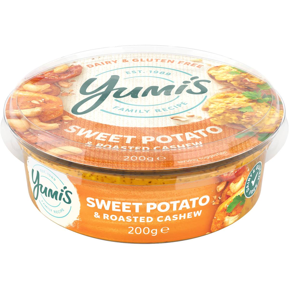 Calories in Yumi's Sweet Potato & Cashews Dip