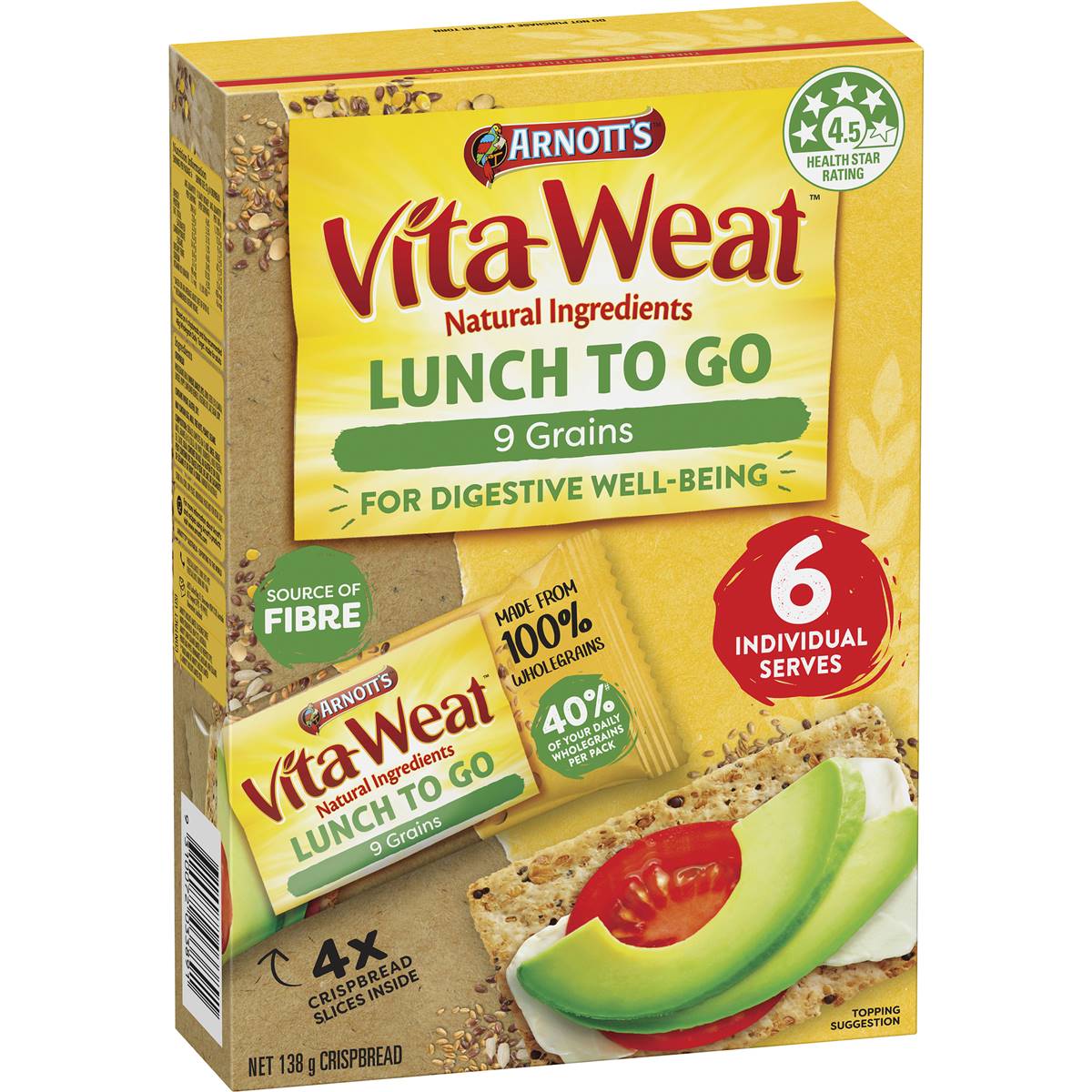 Calories in Arnott's 9 Grains VitaWeat calcount