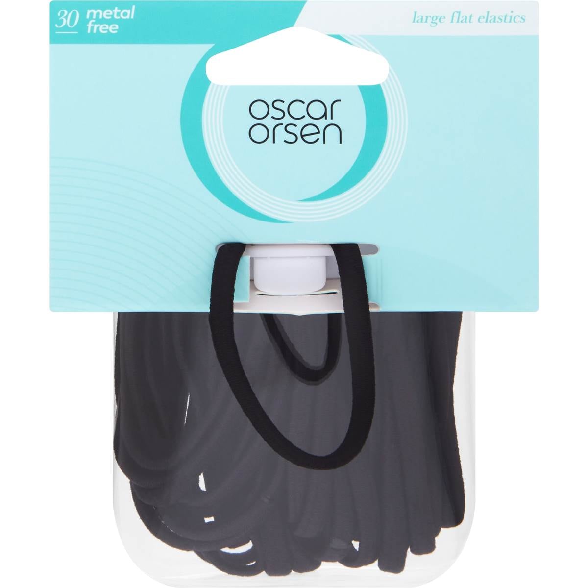 Oscar Orsen Large Metal Free Black Elastics