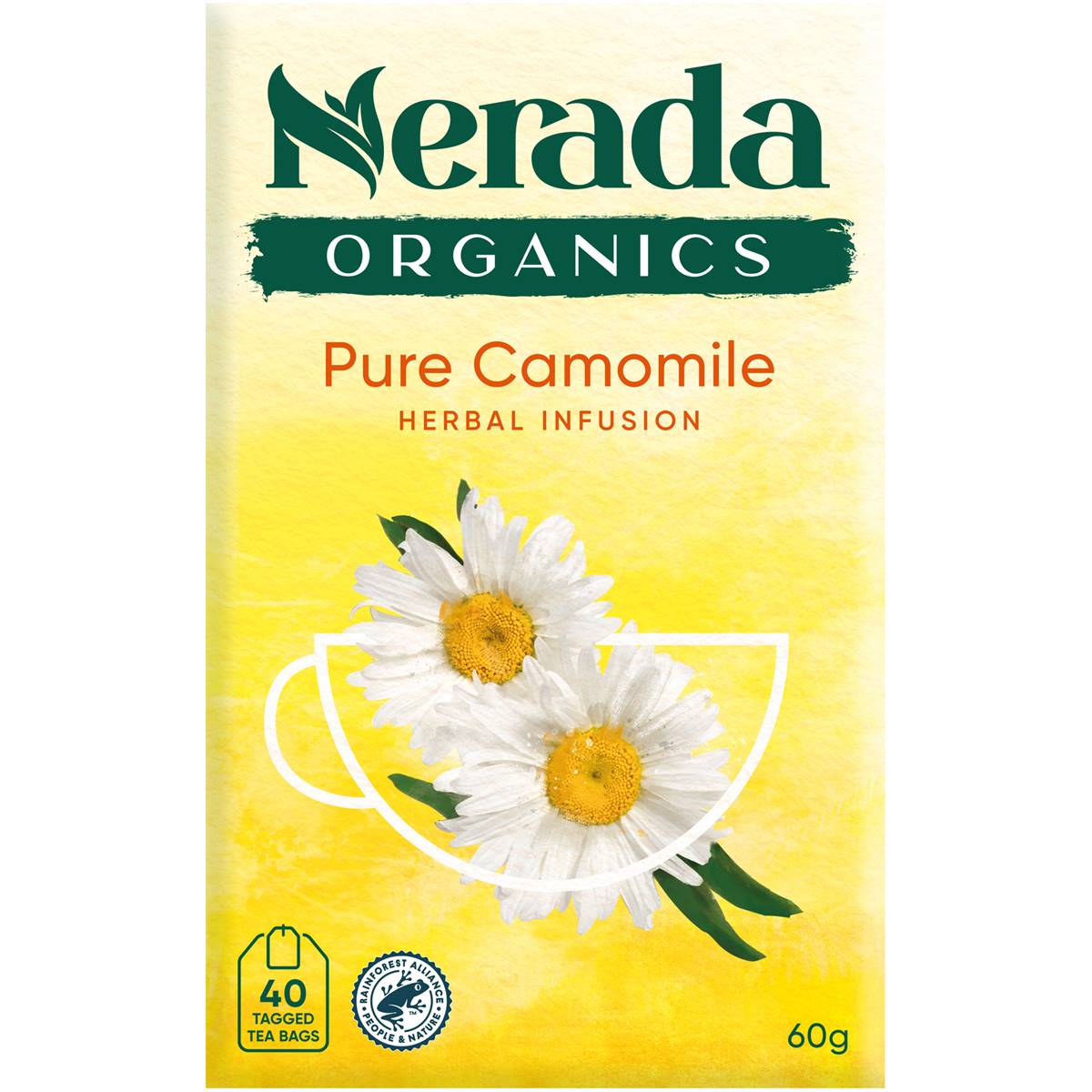 Calories in Nerada Organic Camomile Tea Bags