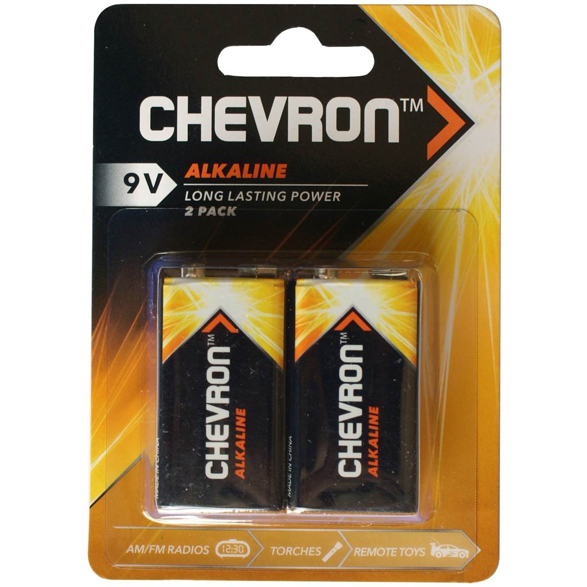 Chevron Alkaline 9v