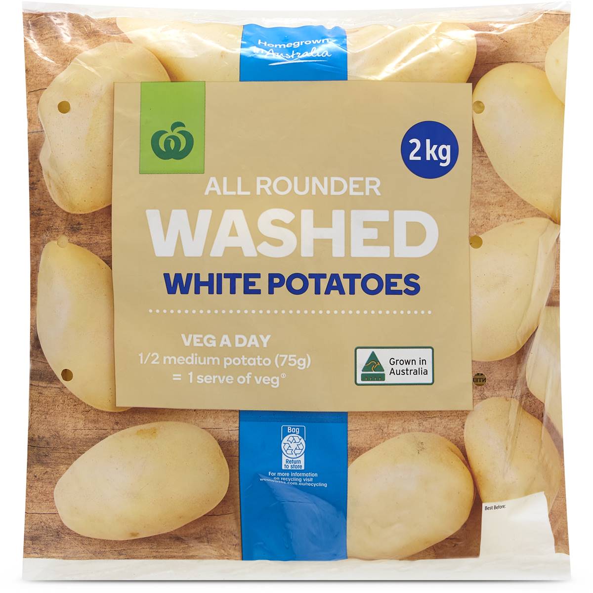 Calories in Woolworths Washed Potatoes