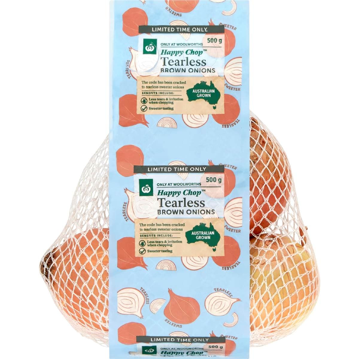 Happy Chop TearLess Brown Onions 500g