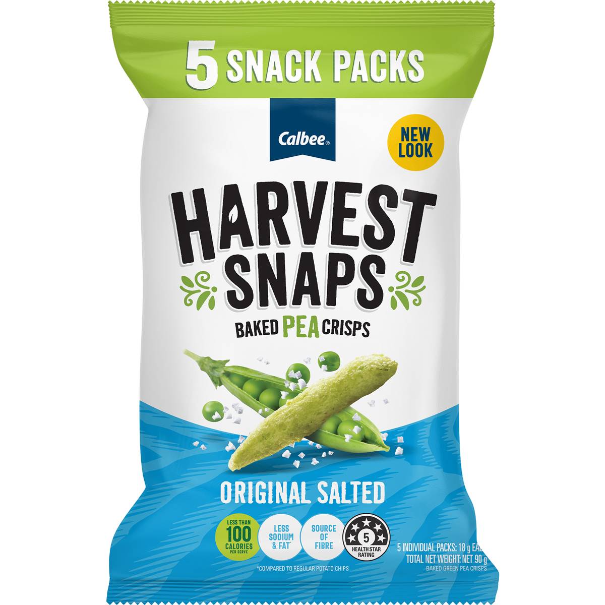Calories in Calbee Harvest Snaps Original Salted