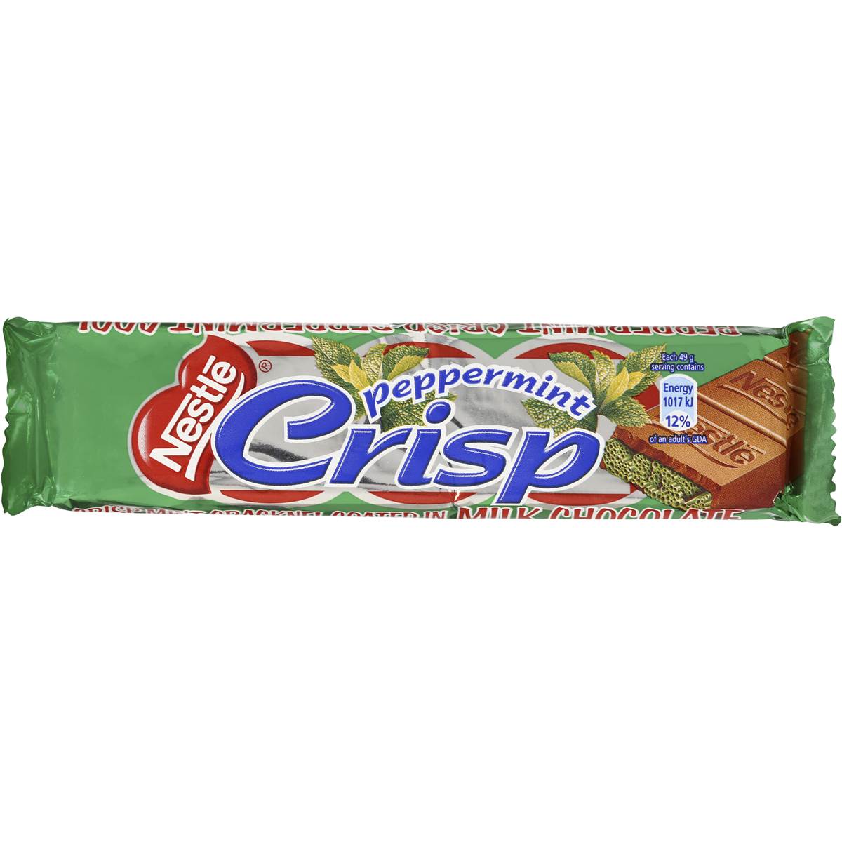 Calories in Nestle Peppermint Crisp Chocolate Bar calcount