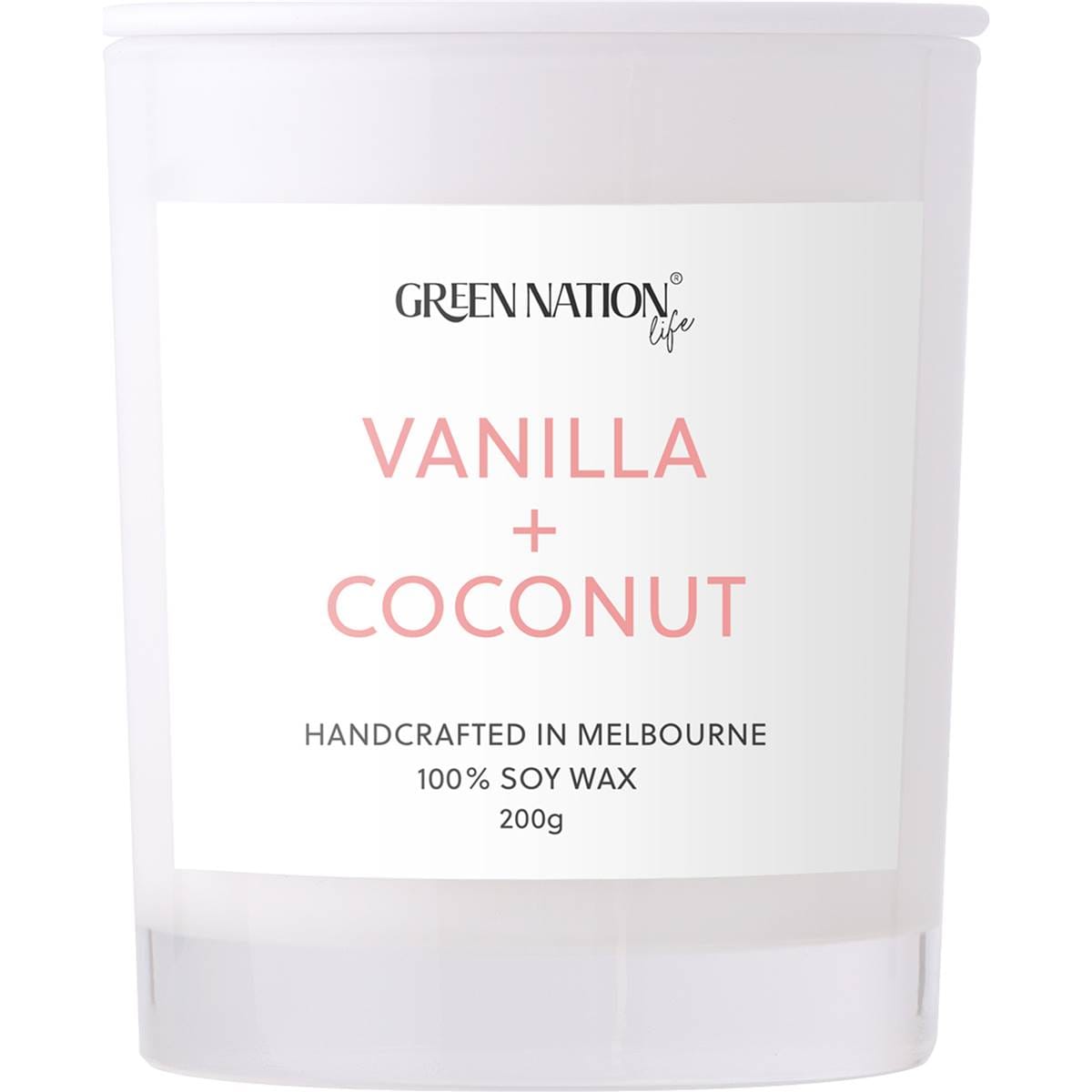Green Nation Vanilla & Coconut Soy Wax Candle