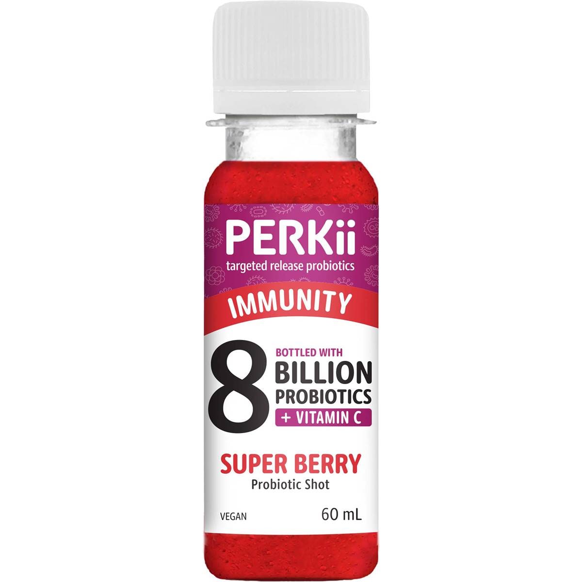 Perkii Immunity Super Berry Probiotic Shot