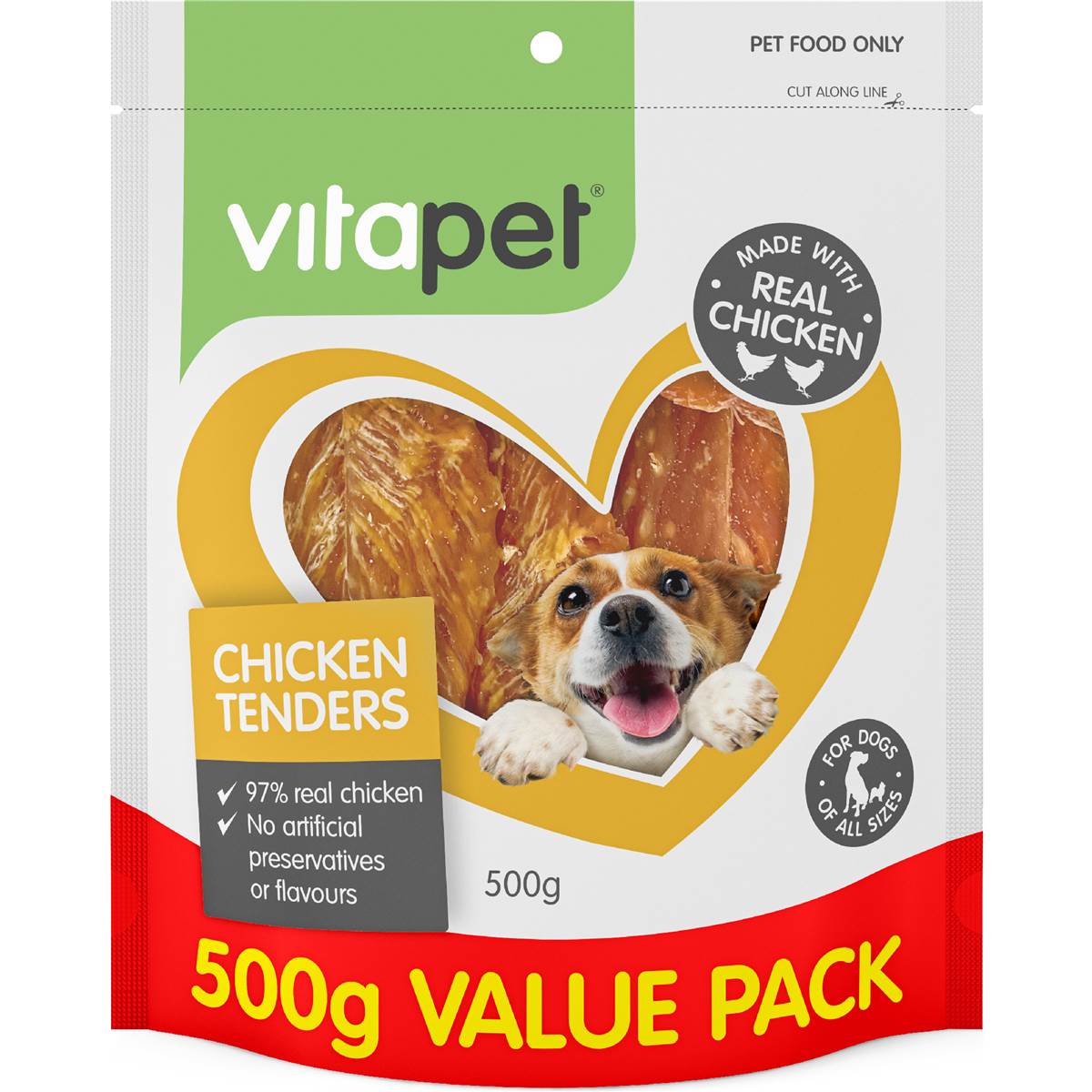 Vita Pet Chicken Tenders Dog Treats 500g – Woolworths