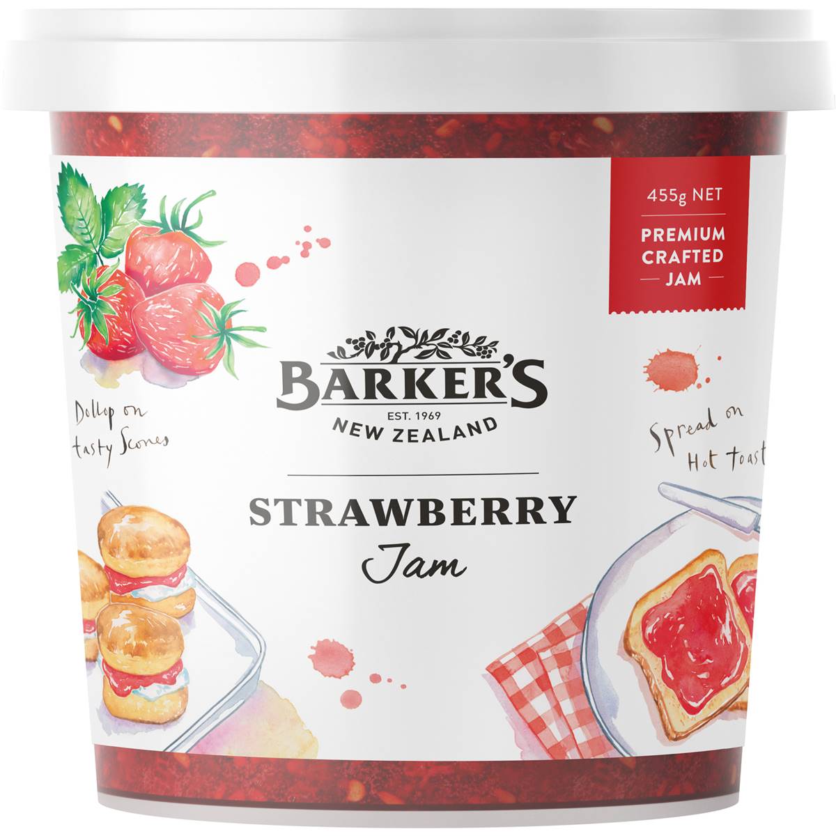 Calories in Barkers Anathoth Farm Strawberry Jam