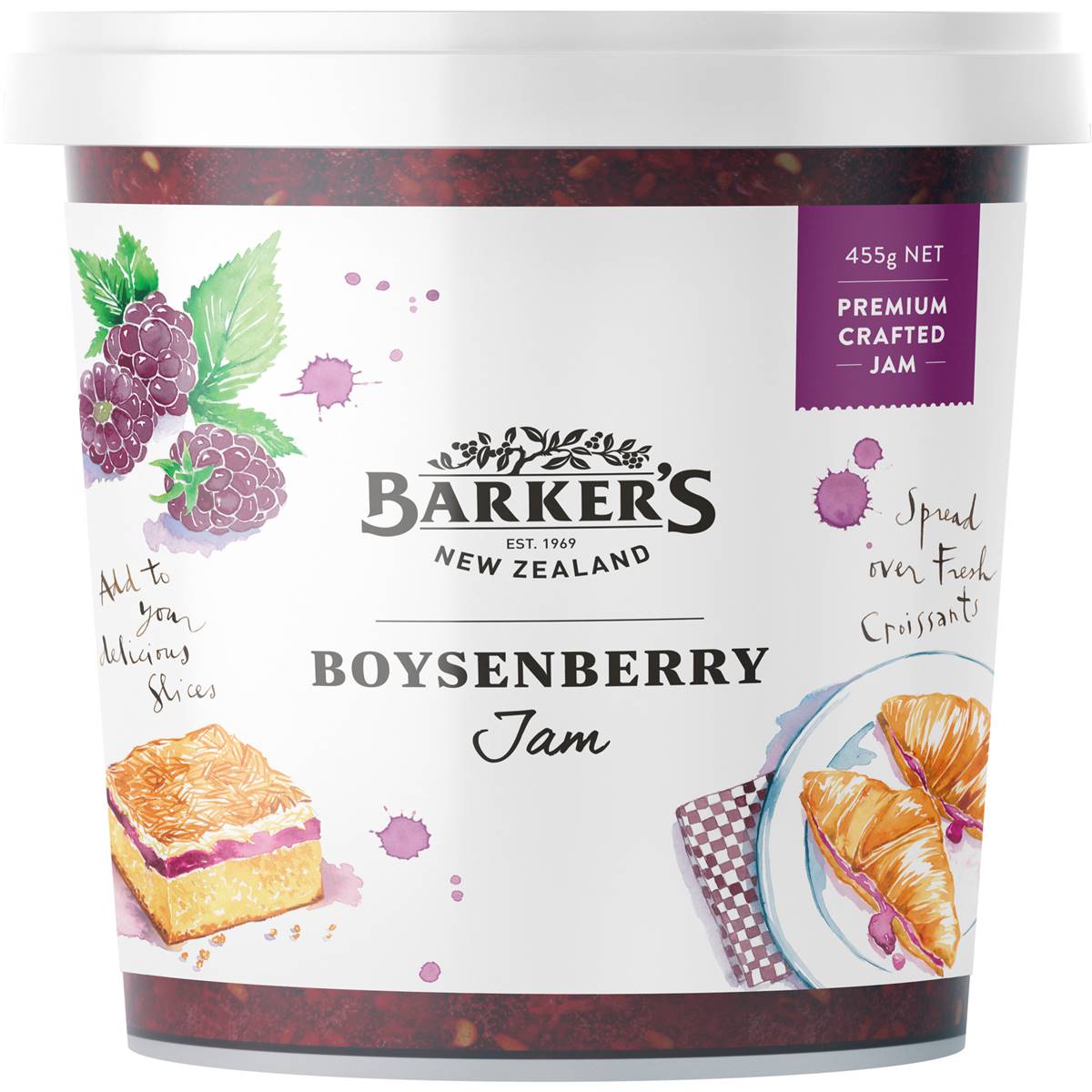 Calories in Barkerâ€™s Anathoth Farm Boysenberry Jam