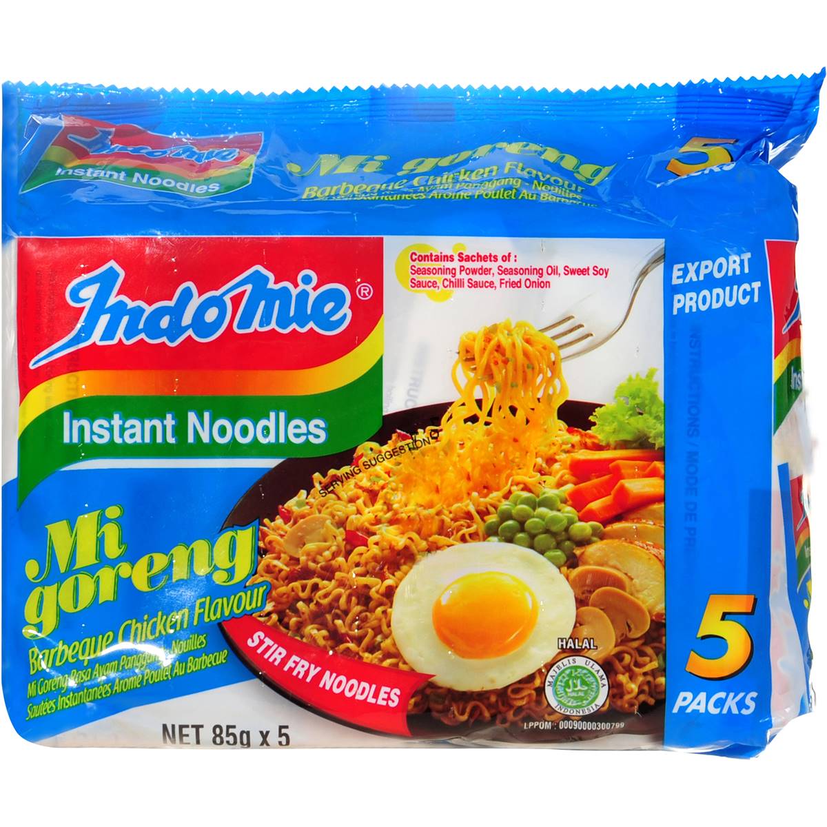 Calories in Indomie Mie Goreng Bbq Chicken calcount