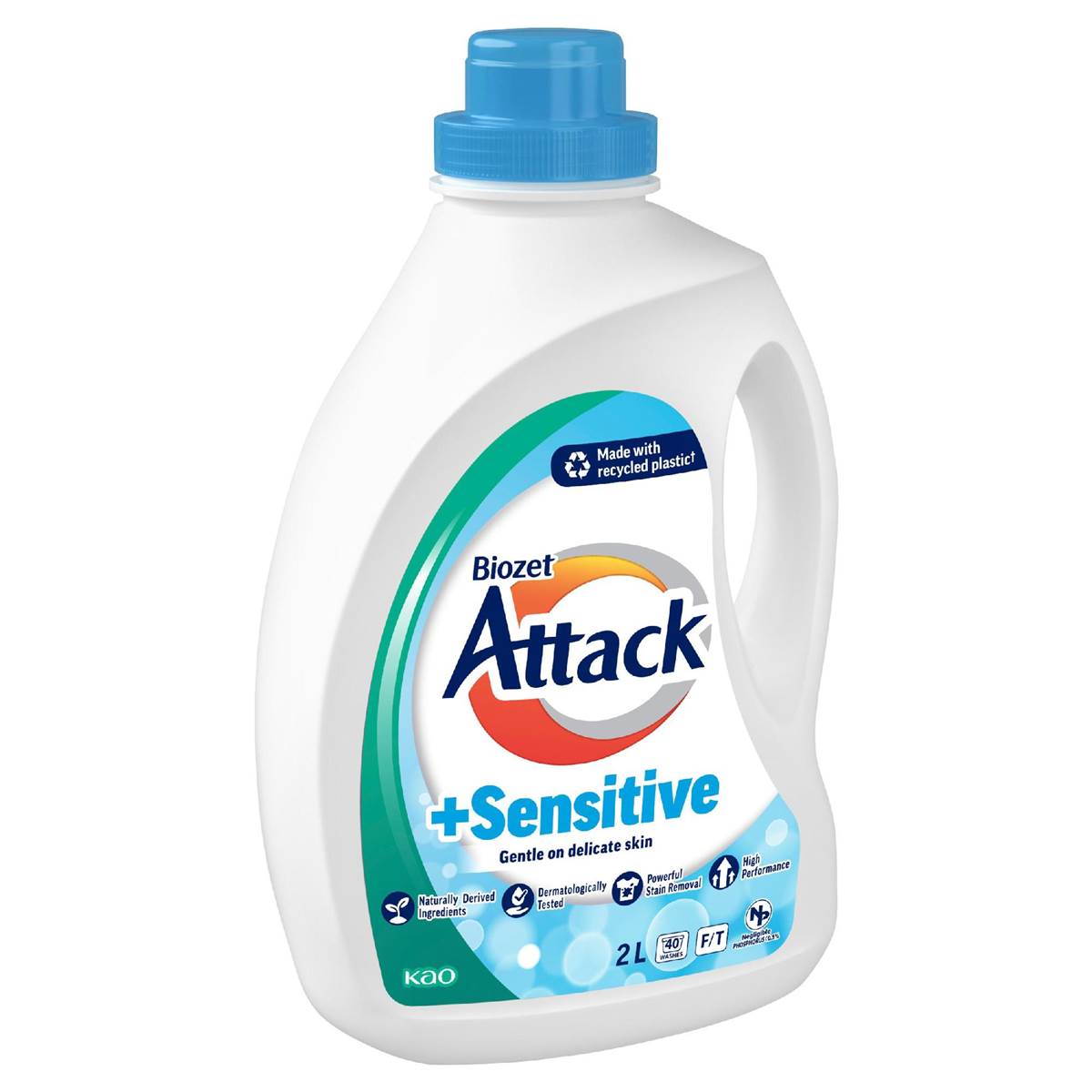 Biozet Attack Attack+ Sensitive Laundry Liquid 2L