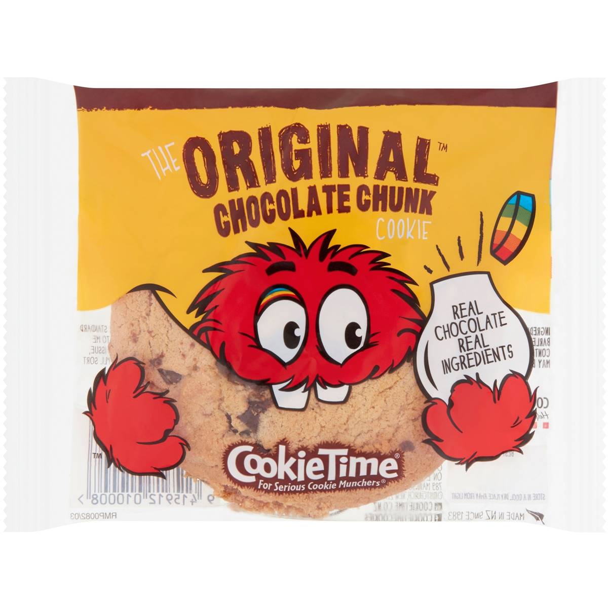 Calories in Cookie Time Original Chocolate Chunk Cookie calcount