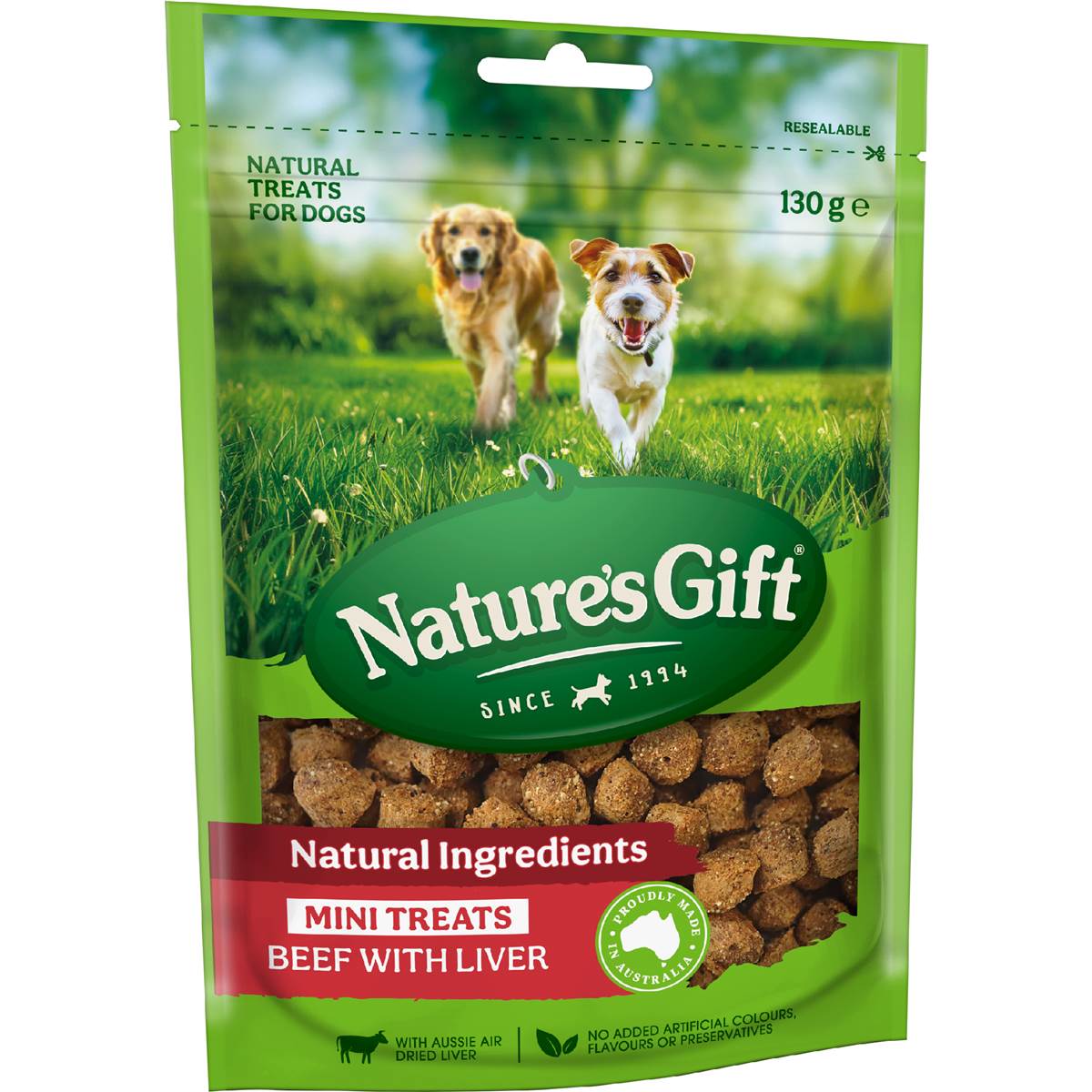 Nature's Gift Mini Dog Treats Beef Liver