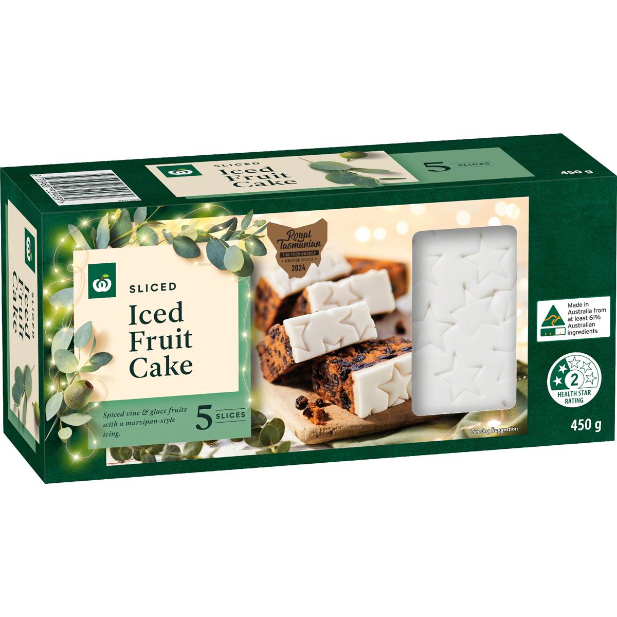 Woolworths Iced Fruit Cake Slices