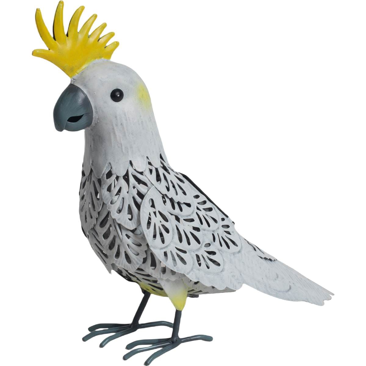 Green Gardener Solar Metal Bird Cockatoo