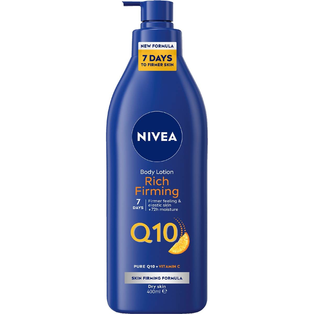 Nivea Q10 Rich Firming Body Lotion With Vitamin C & 72hr Moisture 400mL