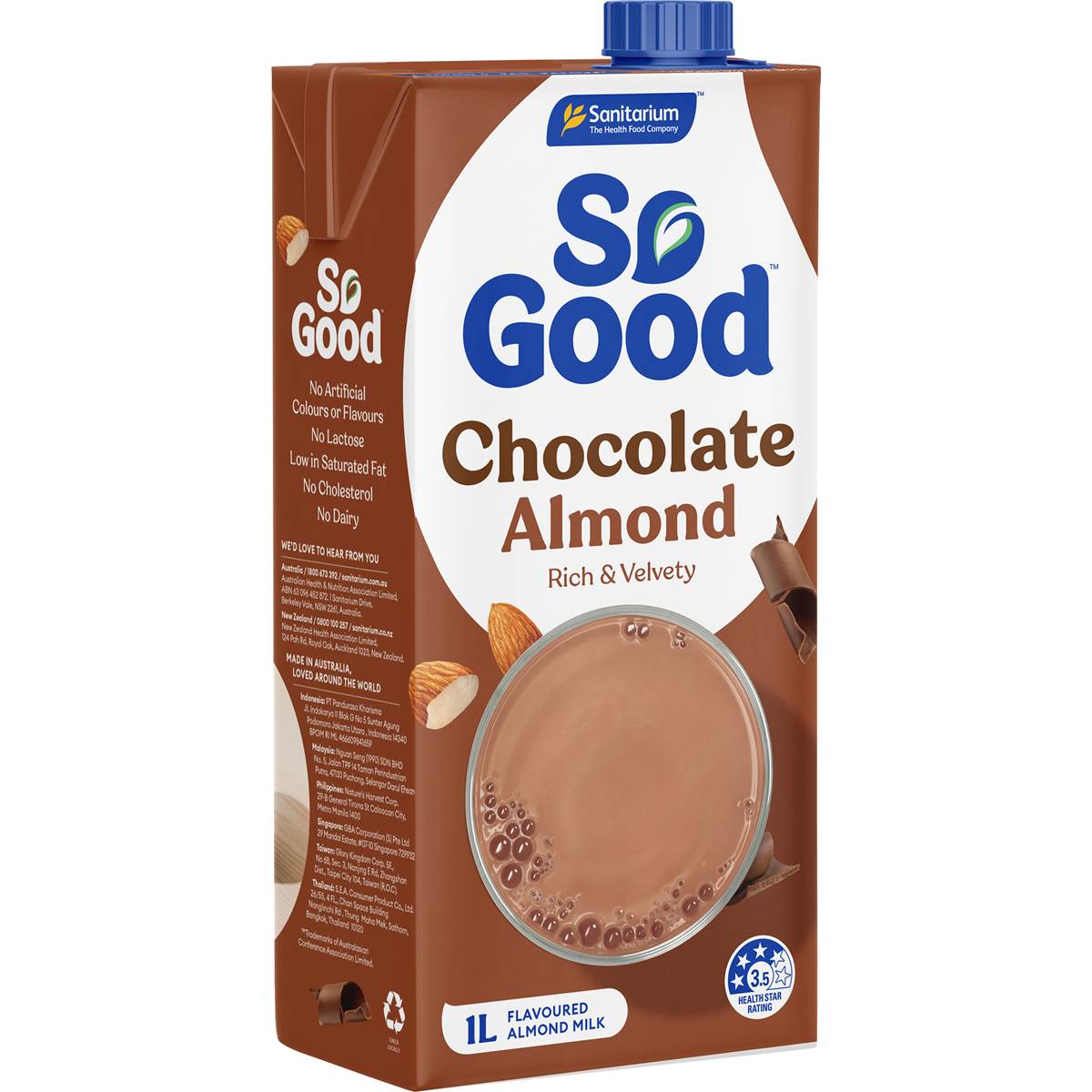 Sanitarium So Good Chocolate Almond Long Life Milk UHT