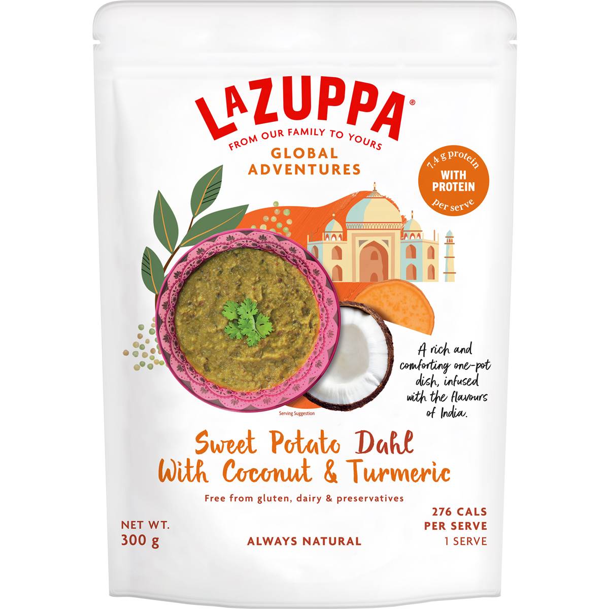 Calories in La Zuppa Onepotdish Thai Red Curry With Chickpea & Pumpkin calcount