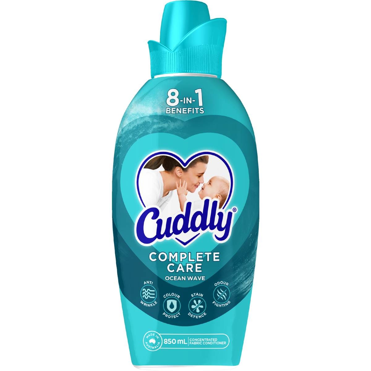 Cuddly Concentrate Fabric Conditioner Complete Care Ocean Wave 850mL
