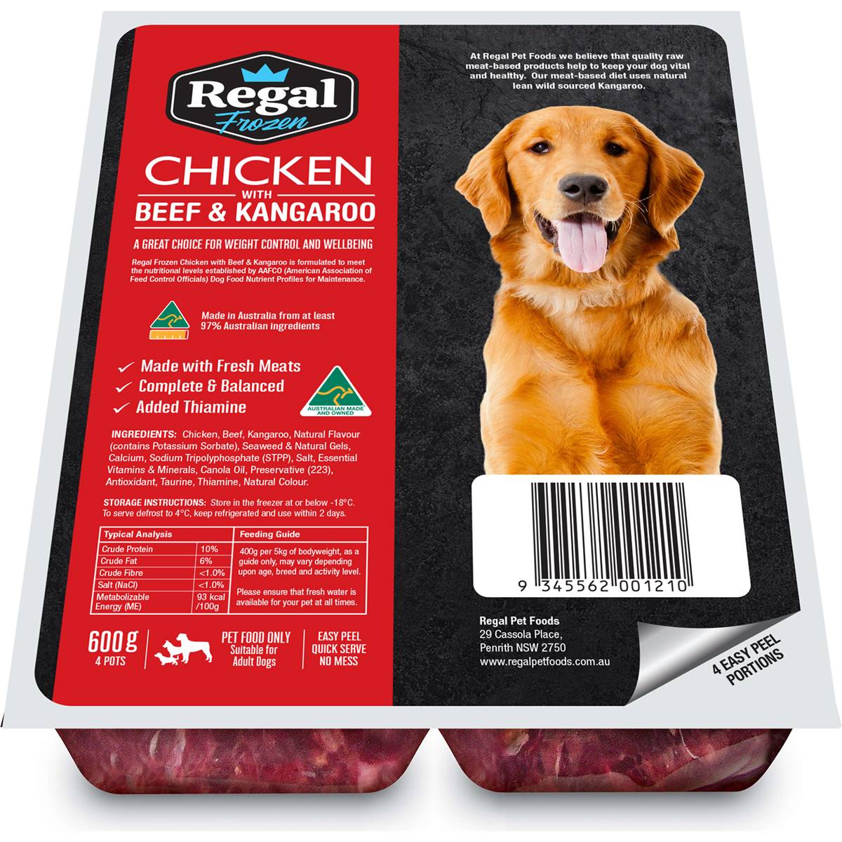 Regal Chicken Dog Food With Beef & Kangaroo