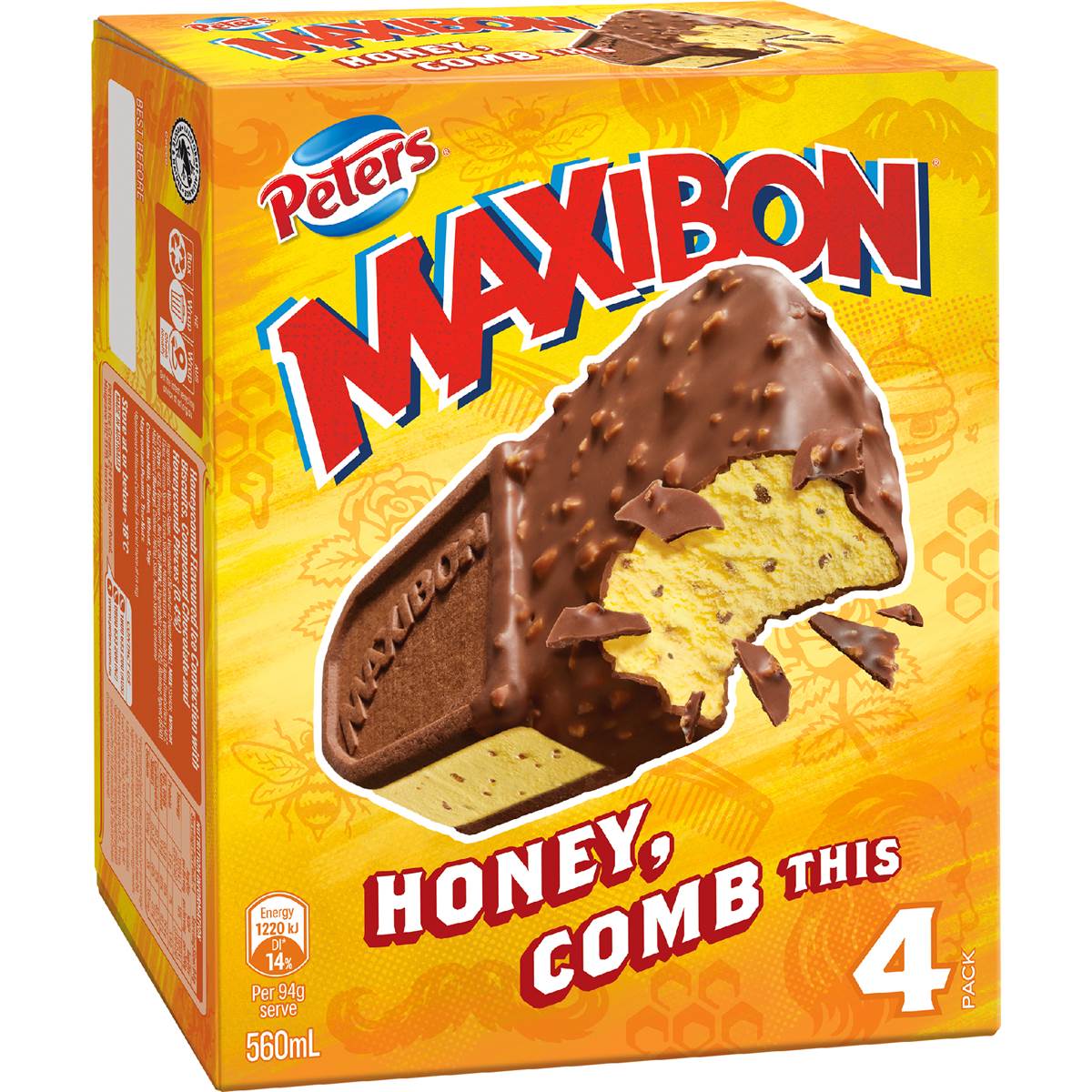 Peters Maxibon Honeycomb 4 pack
