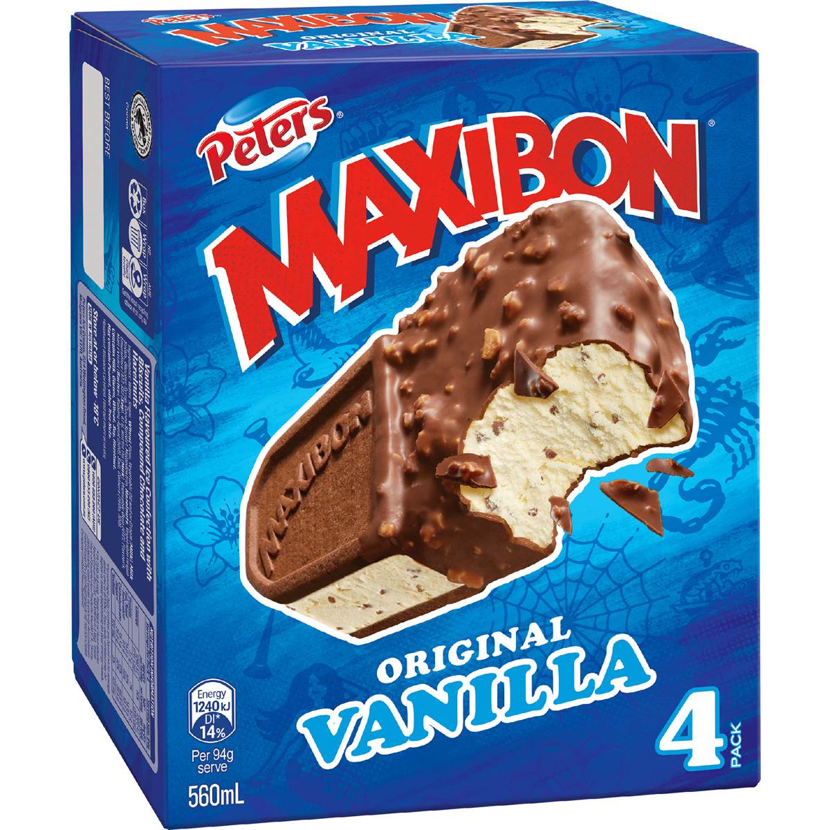 Peters Maxibon Vanilla 4 pack
