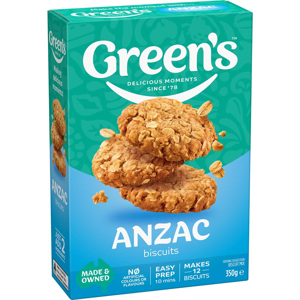 Calories in Coles Bakery Anzac Biscuits calcount