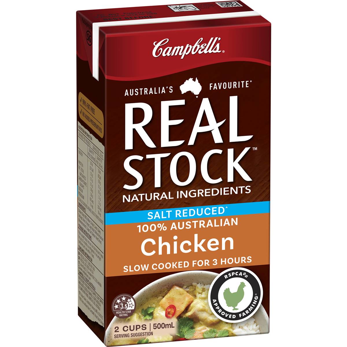 Campbell's Real Stock Chicken Salt Reduced 500mL – Woolworths