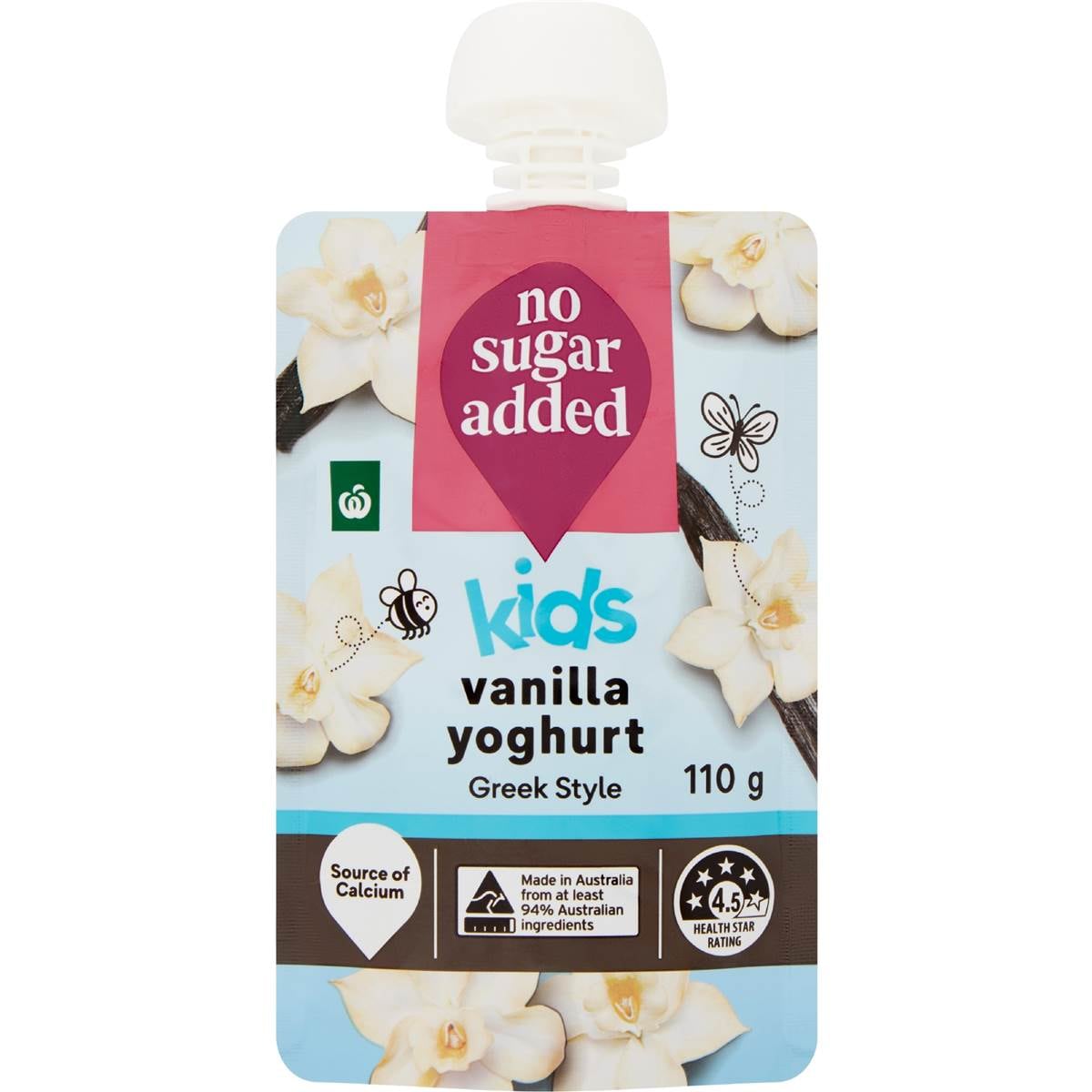 Woolworths No Added Sugar Greek Style Vanilla Yoghurt