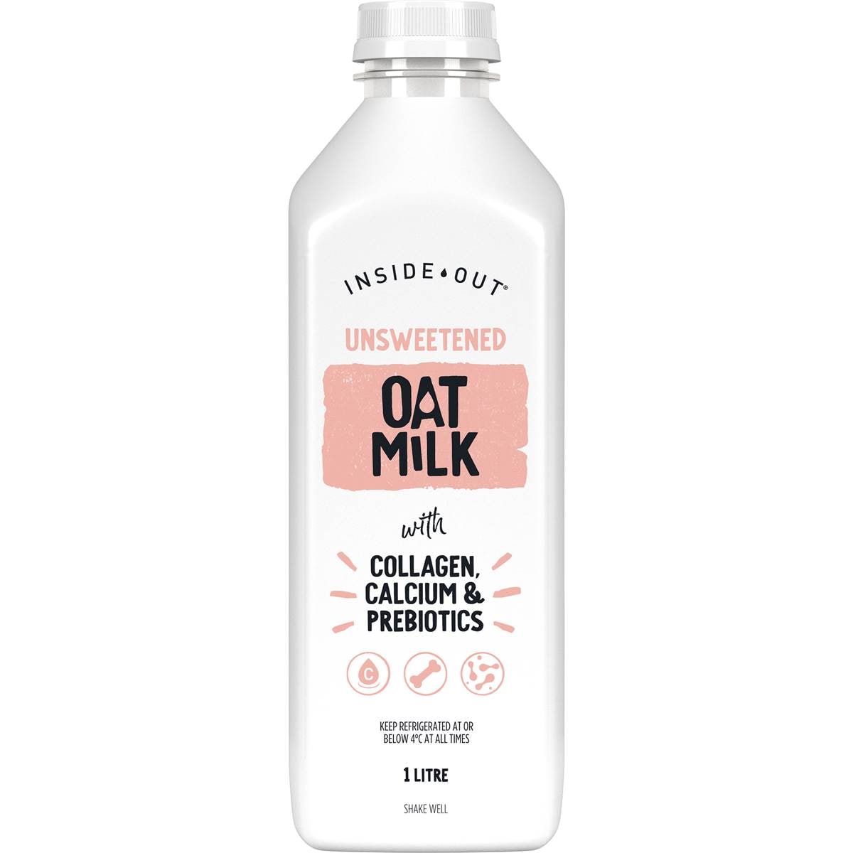 Calories in Inside Out Barista Oat Milk With Collagen Calcium