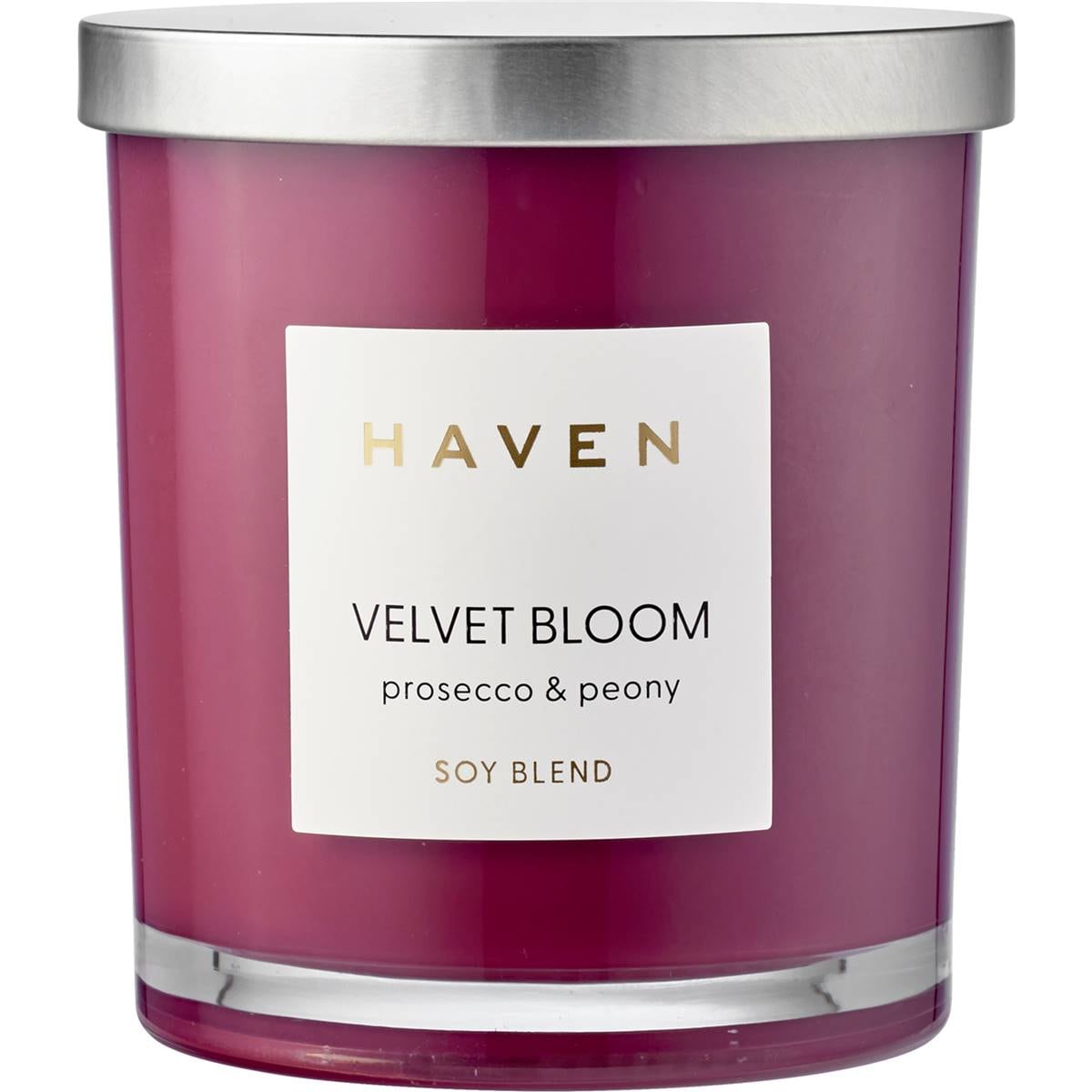 Haven Velvet Bloom Prosecco & Peony Soy Blend Candle each