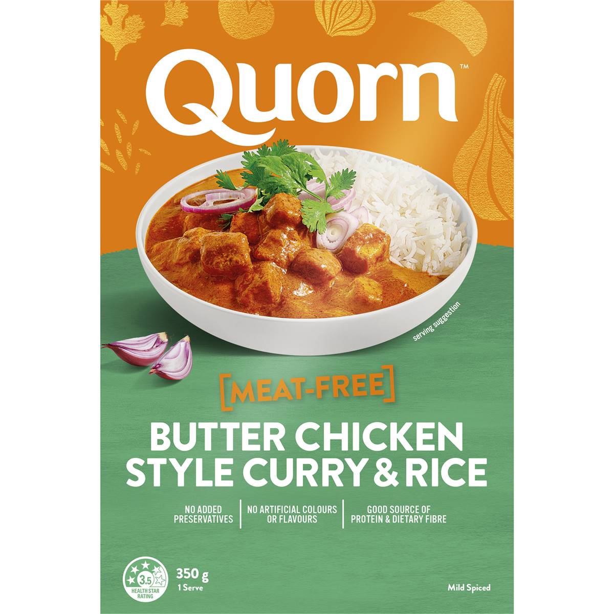 Quorn Meatfree Style Butter Chicken & Rice 350g