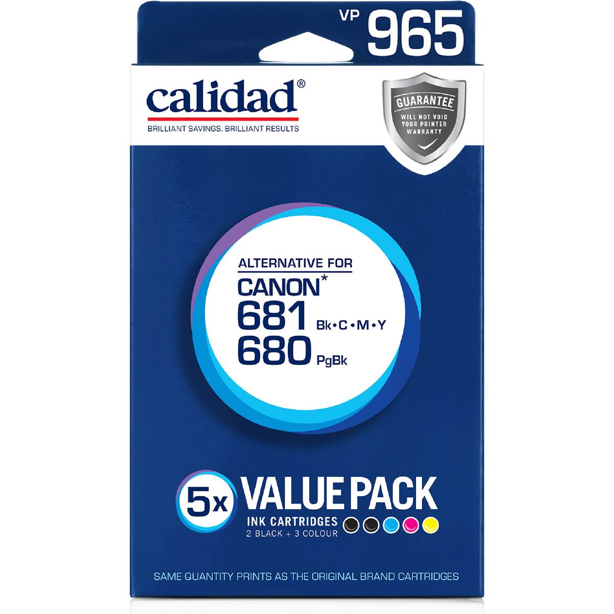 Calidad Canon 681/680 Printer Ink Cartridges 5 pack