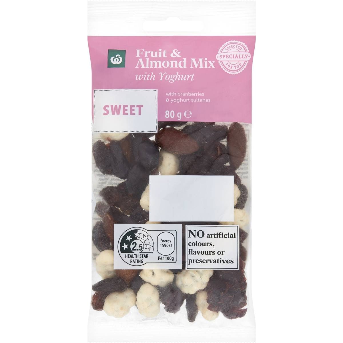 Woolworths Fruit & Almond Mix With Yoghurt