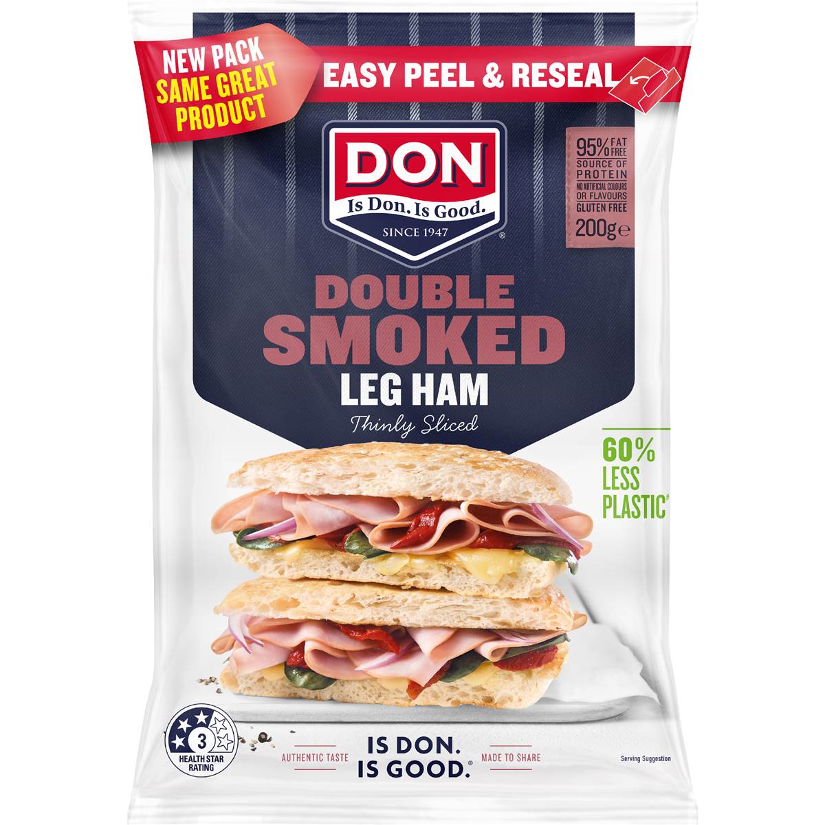 Don Double Smoked Leg Ham 200g