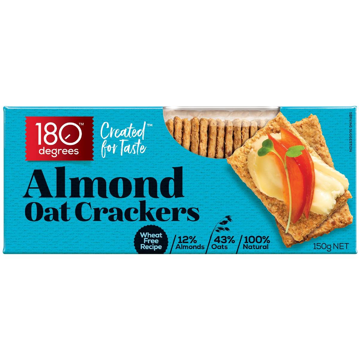 Calories in 180 Degrees Almond Oat Crackers calcount