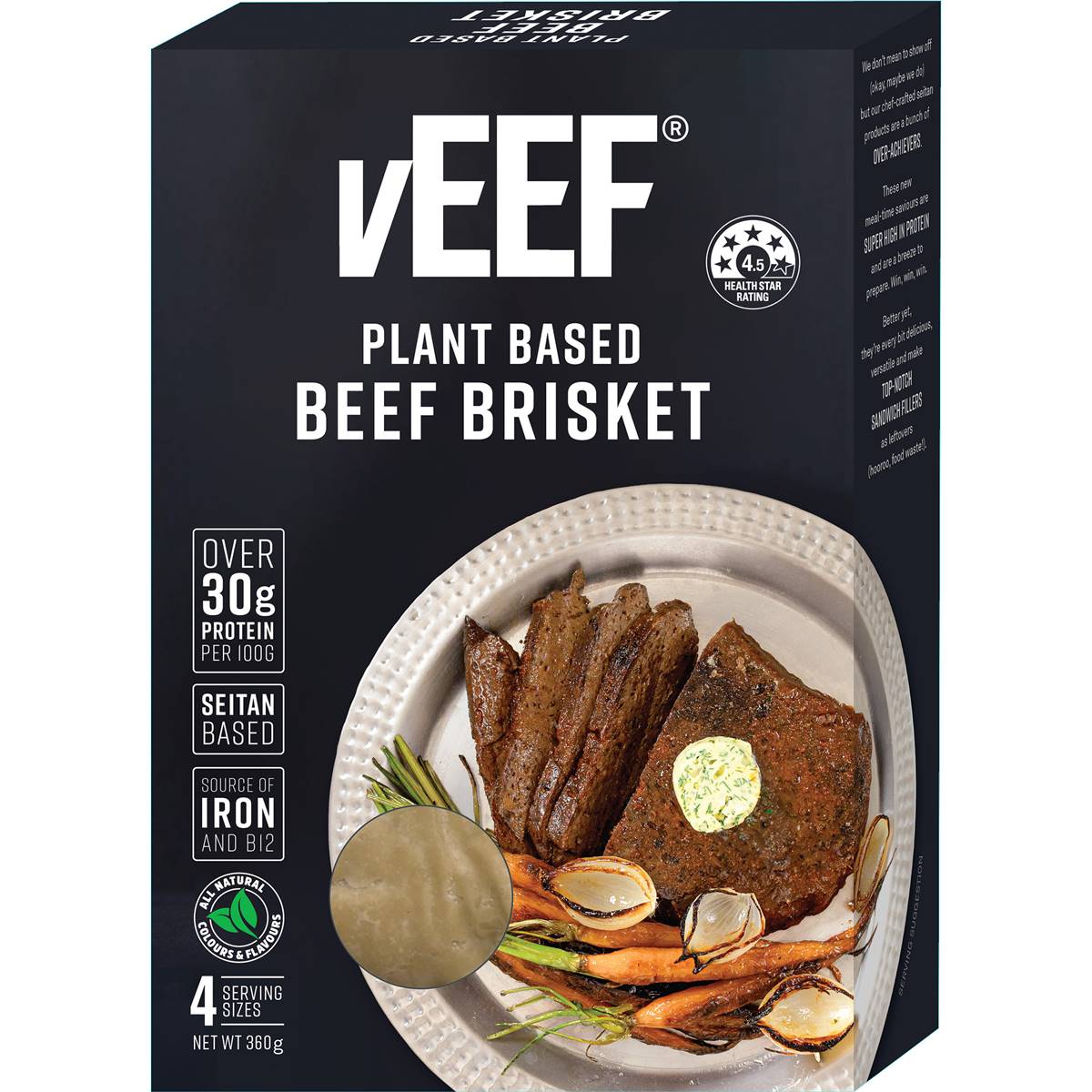 Calories in Veef Plant Based Beef Brisket