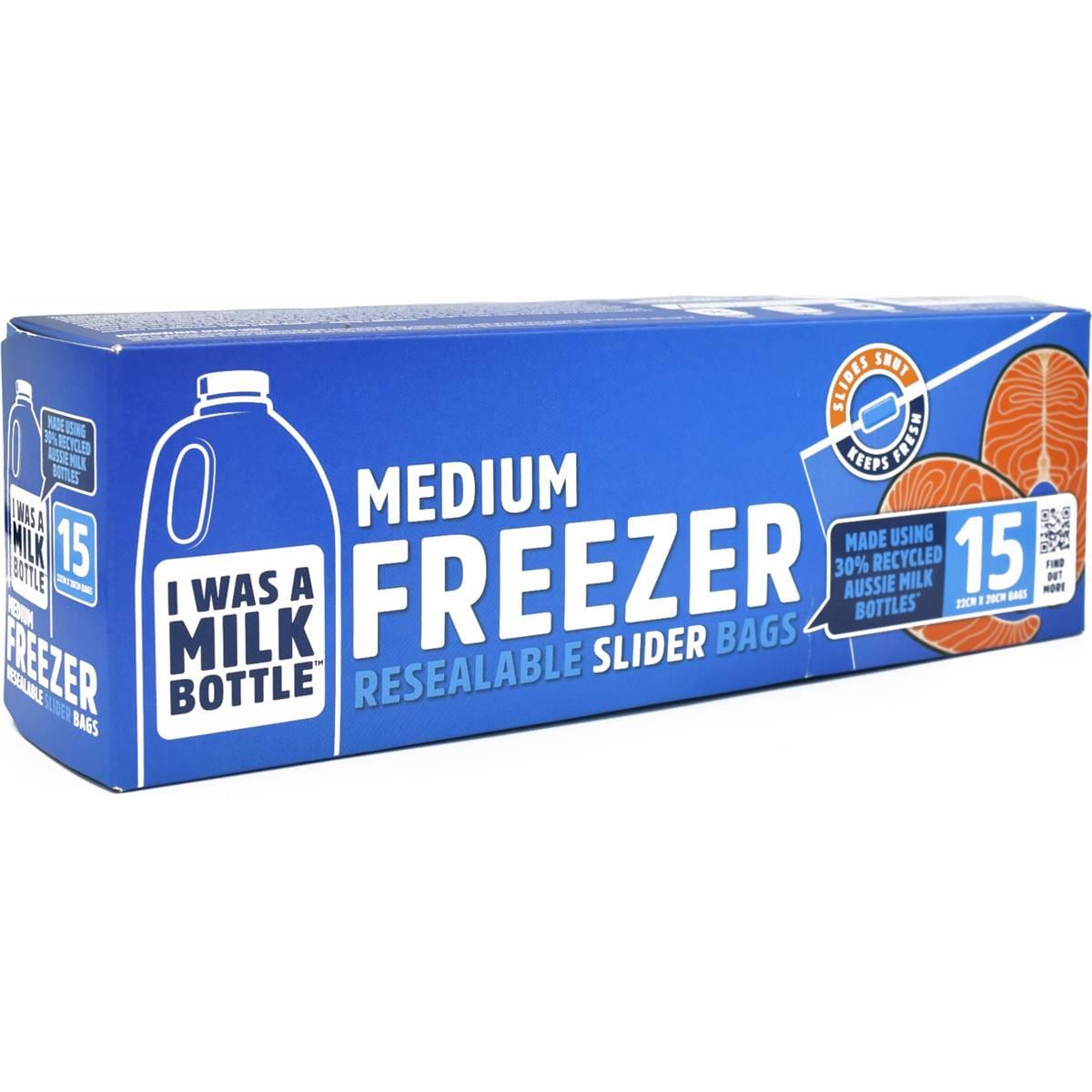 I Was A Milk Bottle Medium Freezer Resealable Slider Bags