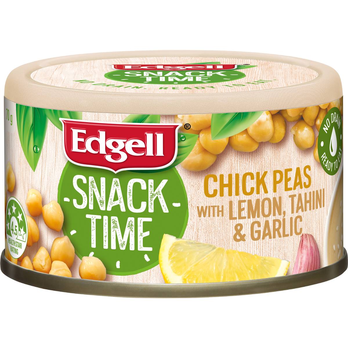 Edgell Snack Time Chickpeas With Lemon Tahini & Garlic