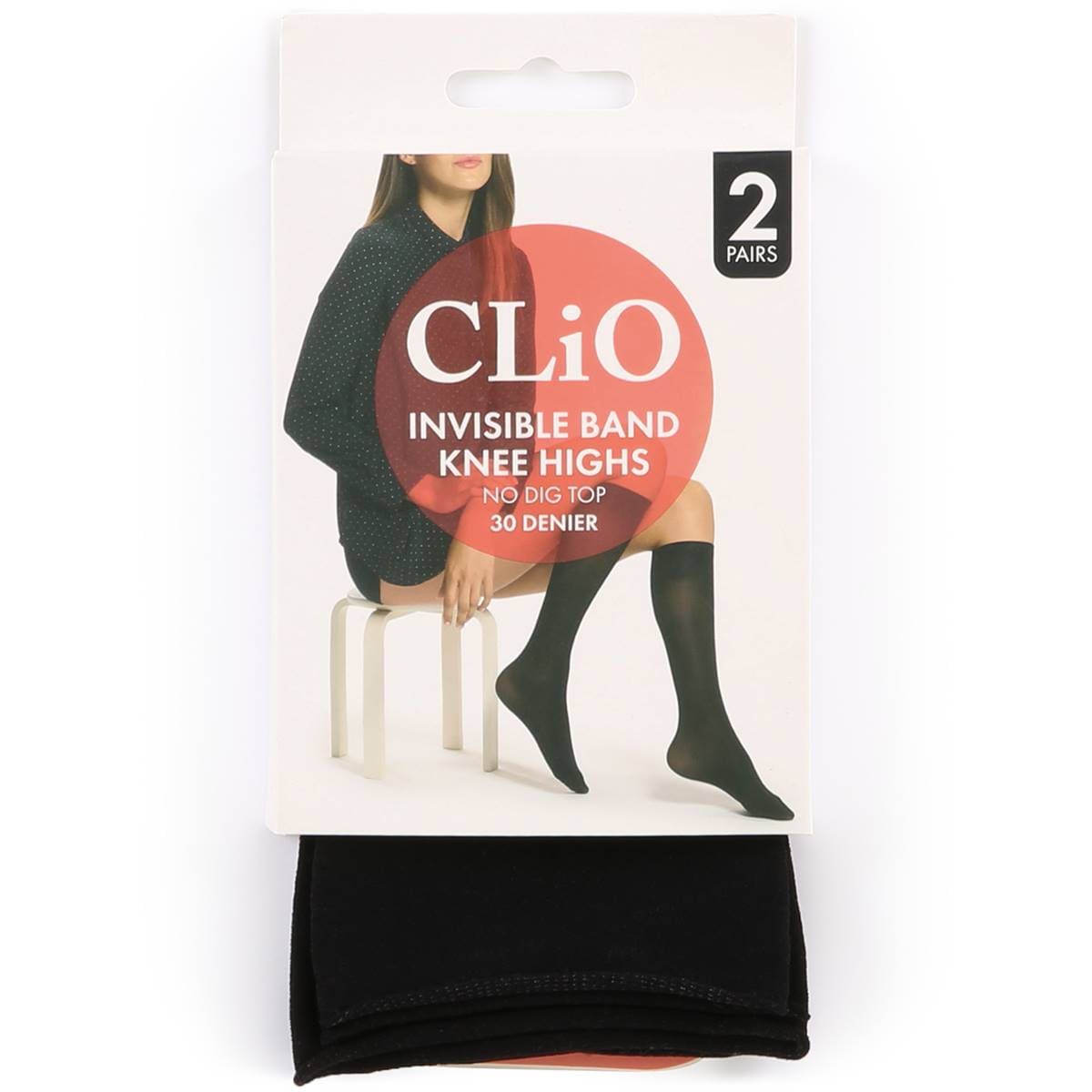 Clio Invisible Band Knee High Black One Size