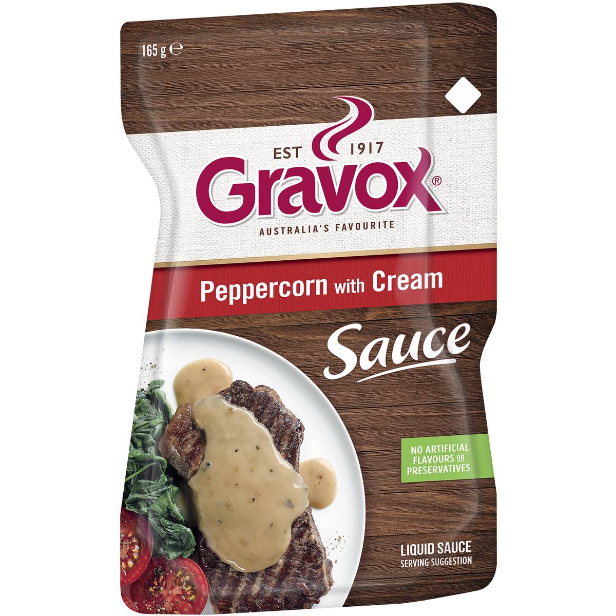 Calories in Gravox Gourmet Gravy Peppercorn With Cream calcount