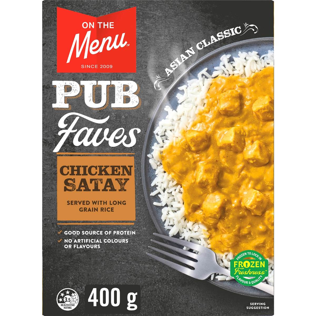 On The Menu Satay Chicken & Rice 400g