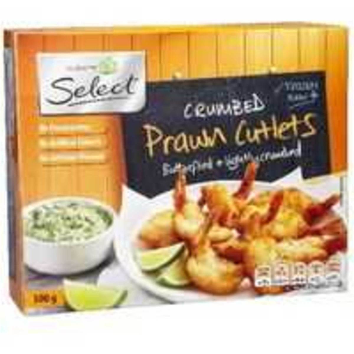 Woolworths Select Prawn Cutlets Crumbed 500g Woolworths