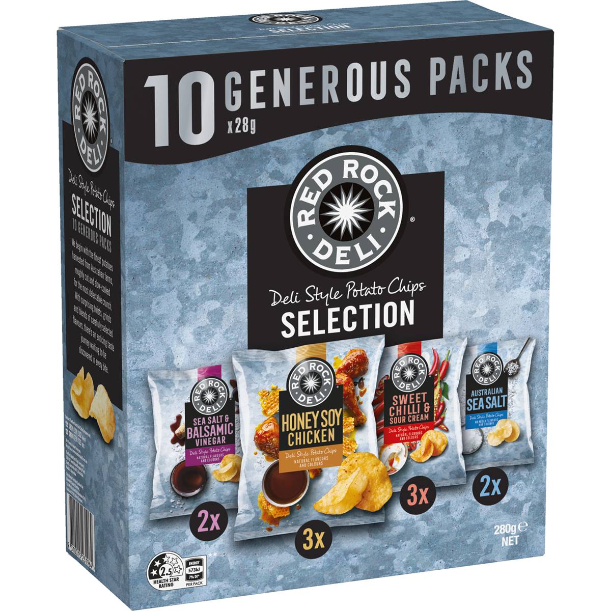 Calories in Red Rock Deli Potato Chips Dijon Mustard & Honey calcount