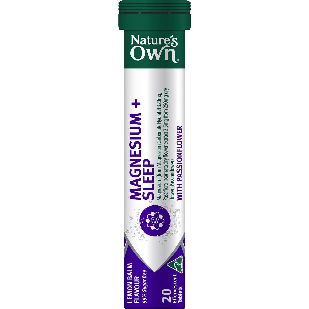 Nature's Own Magnesium+ Sleep Effervescent With Passionflower 20 pack