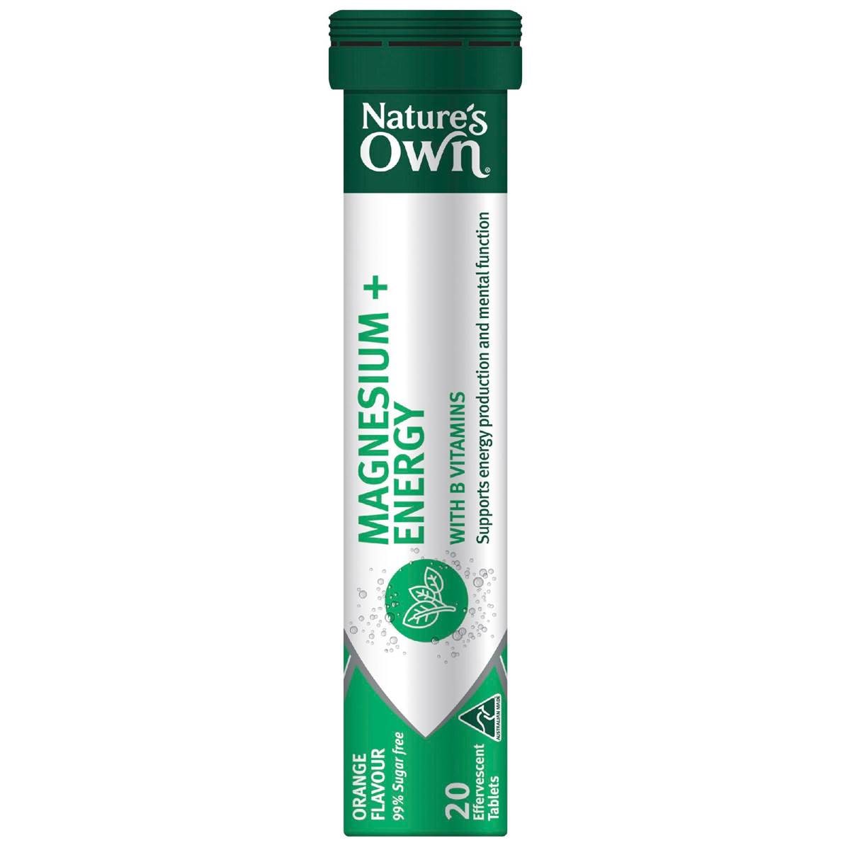 Nature's Own Magnesium+ Energy Effervescent With B Vitamins & Caffeine 20 pack